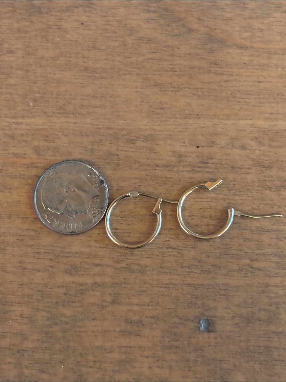 14k Gold Hoop Earrings - Classic Women’s Hoops - Picture 3 of 3